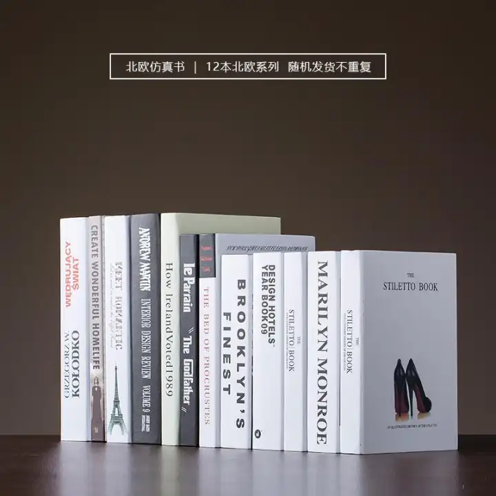 Nordic Modern Fake Book Artificial Book Decoration Decoration Office Bookcase Room Interior Decoration Book Simulation Book Lazada Singapore
