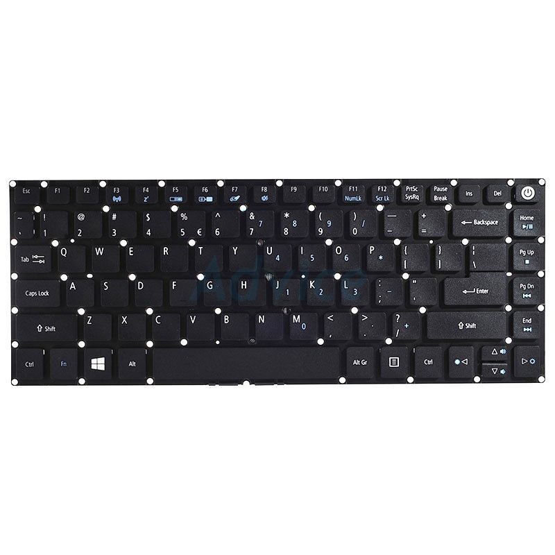 Keyboard ACER E5-473 (Black) มีปุ่ม Power 'PartNB' (สกรีนอังกฤษ)