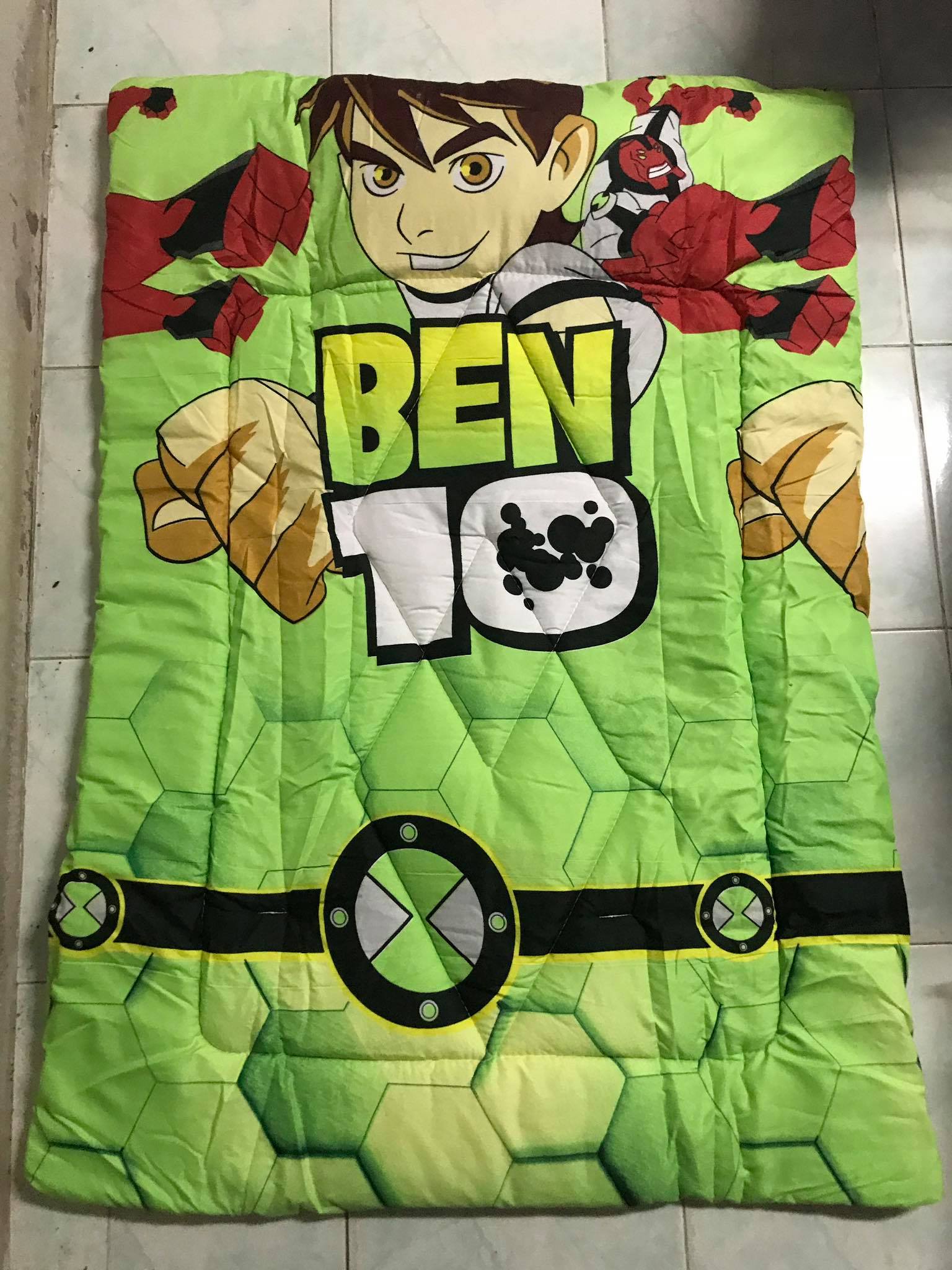 ที่นอนอนุบาล (ลายBEN10) เด็กแรกเกิดถึง4ปี พับได้ มีหมอนในตัว พร้อมสายสะพายน่ารัก