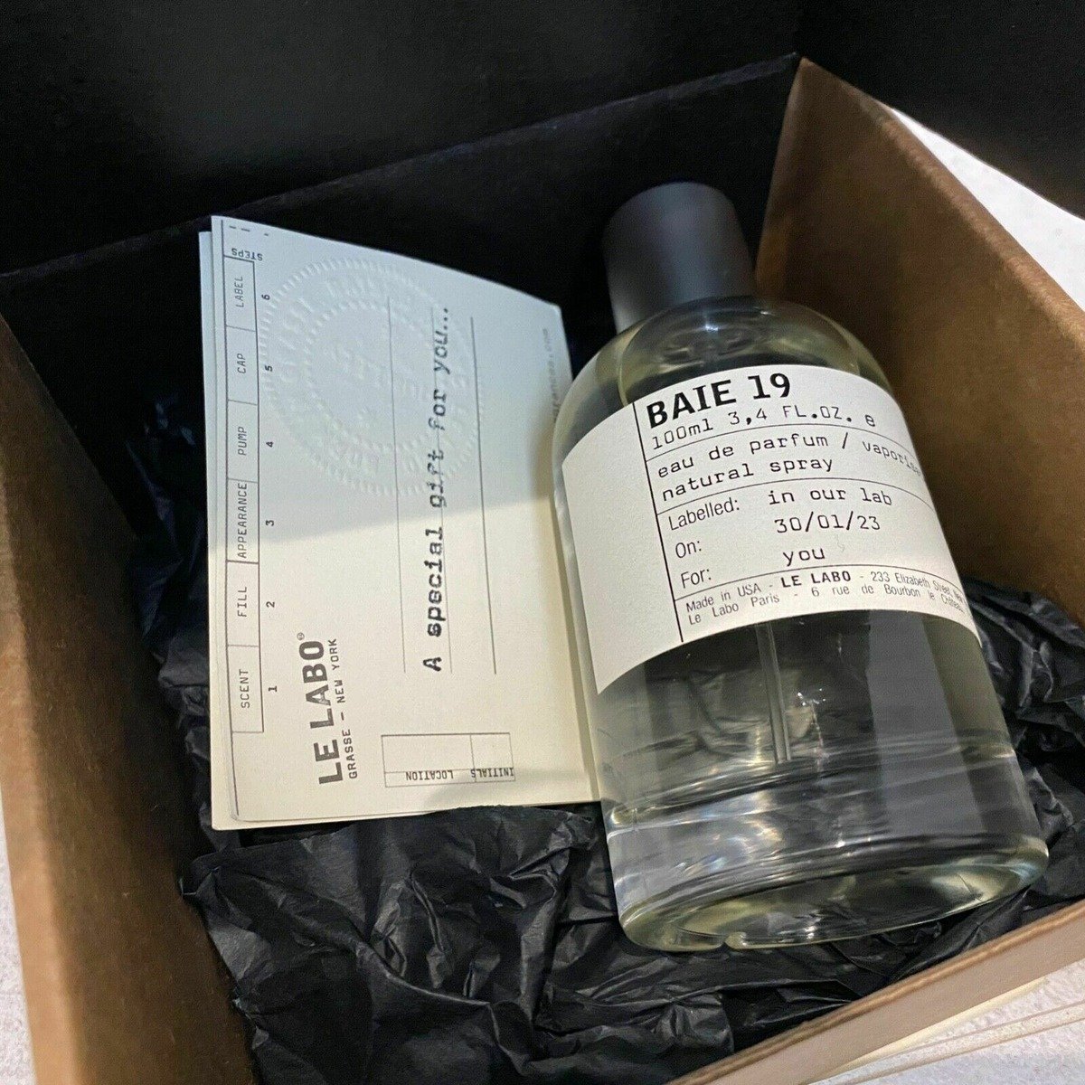 Le Labo Baie 19 edp 100ml for women and men กลิ่นหลังฝนตก Mystic
