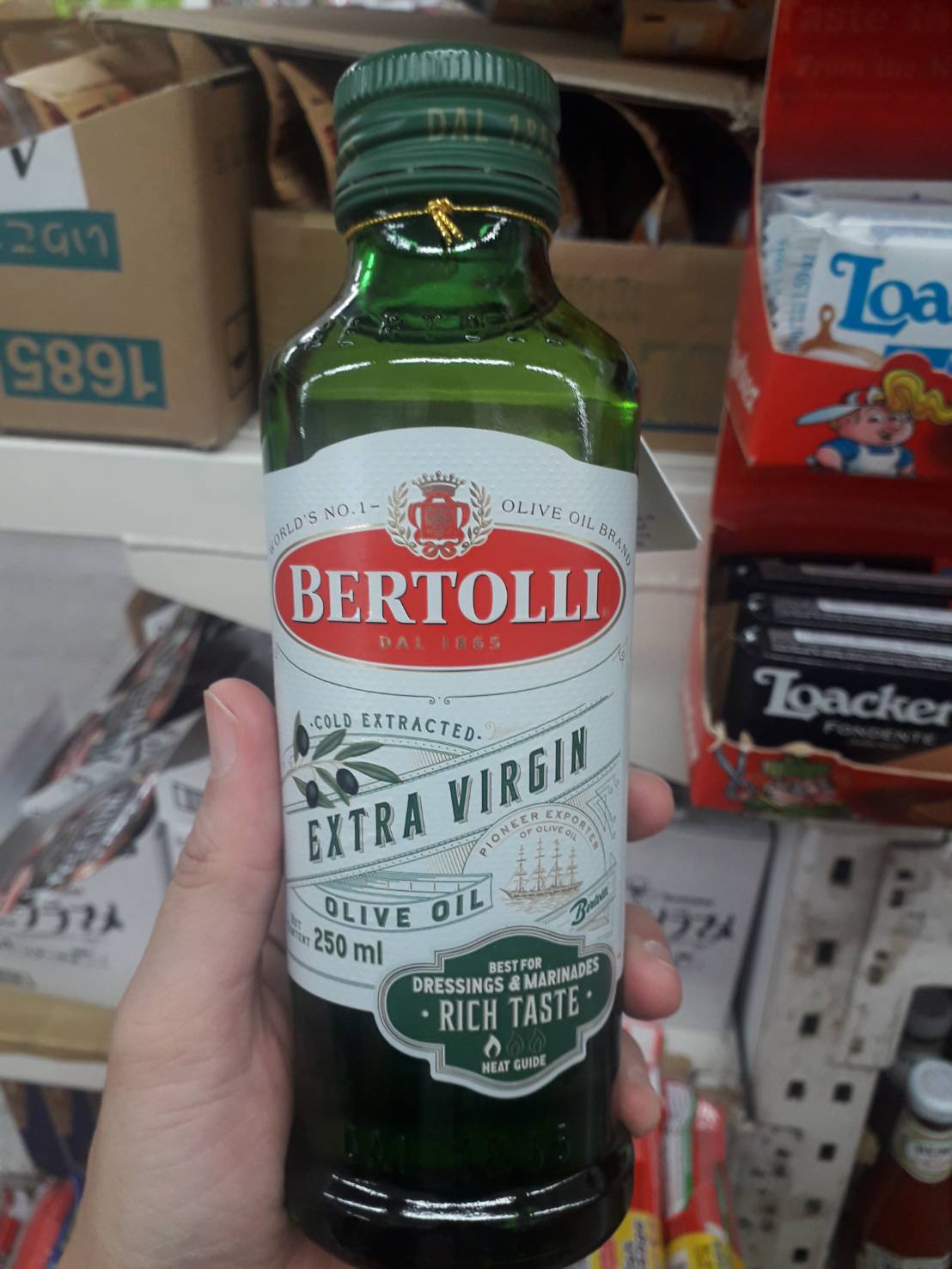 Bertolli Extra Virgin น้ำมันมะกอก คุณภาพดี จากอิตาลี 250ml.