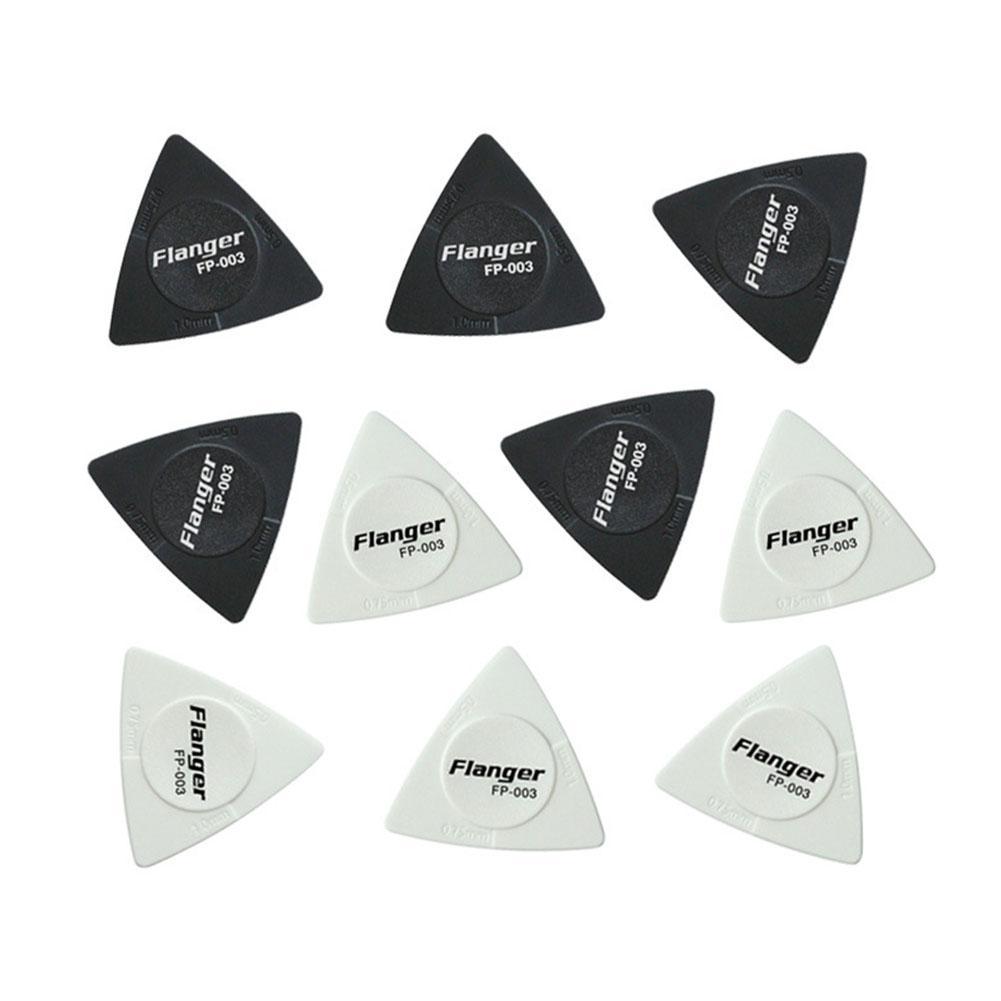 Flanger 3 ความหนาสามเหลี่ยมกีตาร์ Picks Antislip สไตล์ Picks