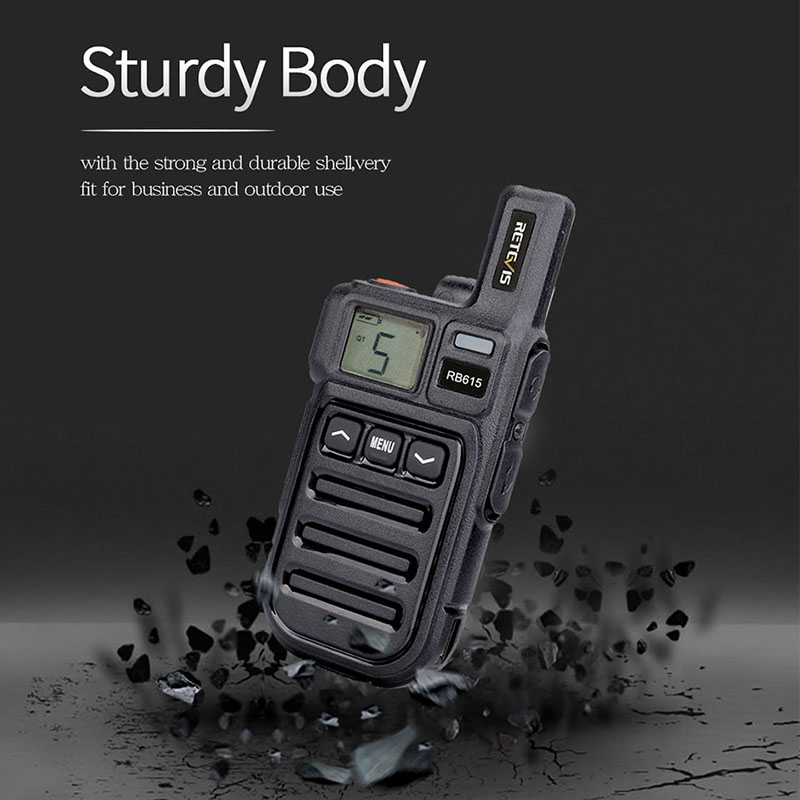 Retevis RB618 Mini Walkie Talkie Rechargeable Walkie-Talkies 1 or 2 pcs PTT  PMR446 Long Range Portable Two-way Radio For Hunting