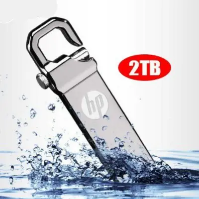 แฟลชไดรฟ์ HP 2TB Flash Drive 2000GB Metal Waterproof High Speed U Disk Flash Drive 3264128
