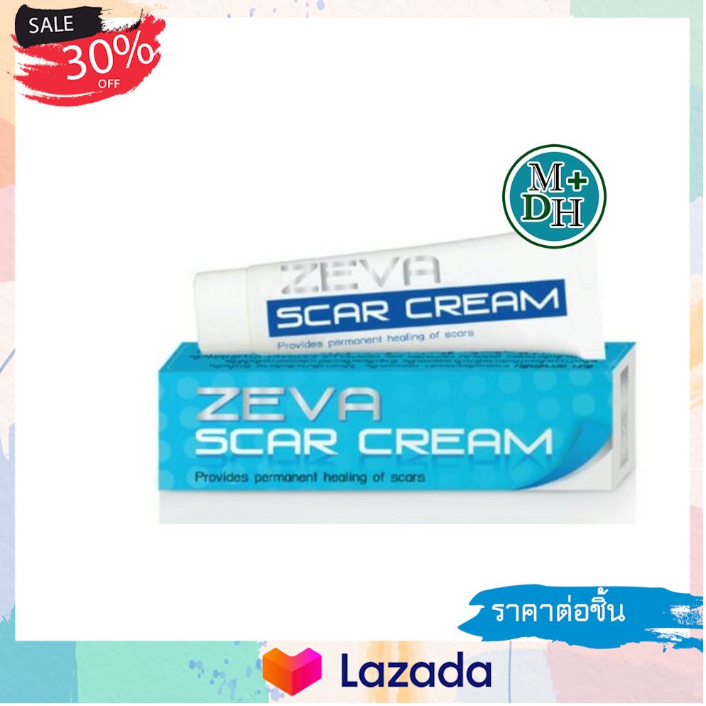 ..คุ้มค่า แน่นอน.. Zeva Scar cream ซีว่า สการ์ 10 กรัม ช่วยลดเลือนรอยด่างดำ รอยแผลเป็น (03829) ..ราคาถูกที่สุด ลดราคา30%..