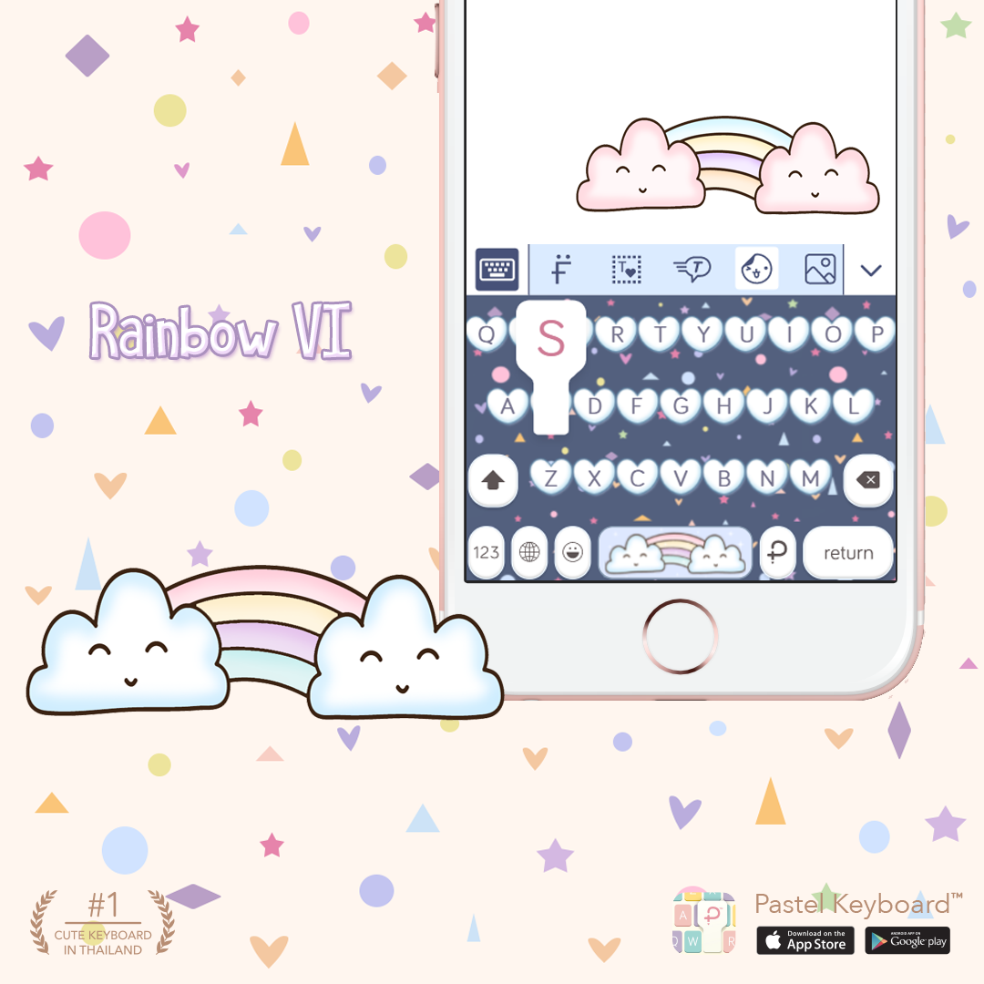 Rainbow VI Keyboard Theme⎮(E-Voucher) for Pastel Keyboard App