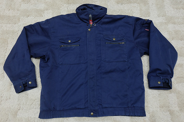 เสื้อช็อปกันหนาว เสื้อช่าง เสื้อช็อปช่าง​ เสื้อทำงาน เสื้อยูนิฟอร์ม​ uniform​ work​ ​shirt ของญี่ปุ่น ไซส์ 5L