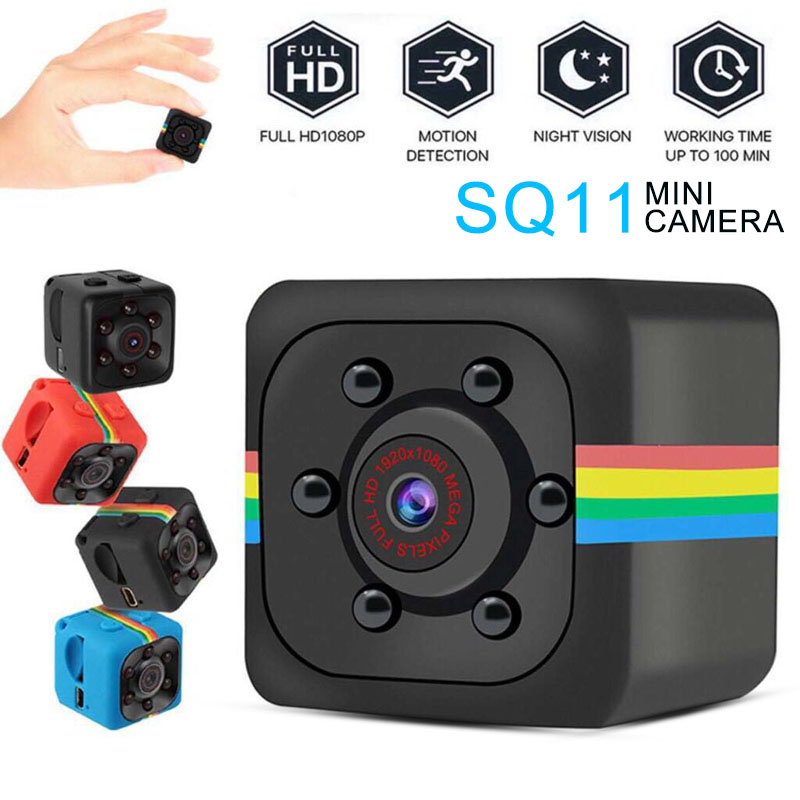 HD Mini SQ11 รถ DVR กล้อง DV Spy กล้องวิดีโอที่ซ่อนอยู่ Sports Dash Cam Full HD มุมกว้าง 140 องศา IR night vision Mini Camera