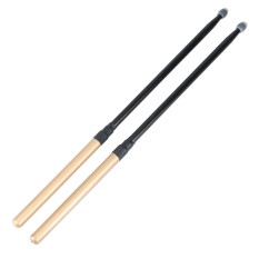 1Pair 5A Aluminium Alloy Drum Sticks with Head Cover for Drum and Jazz Drum Strength Practicing Endurance Exercises