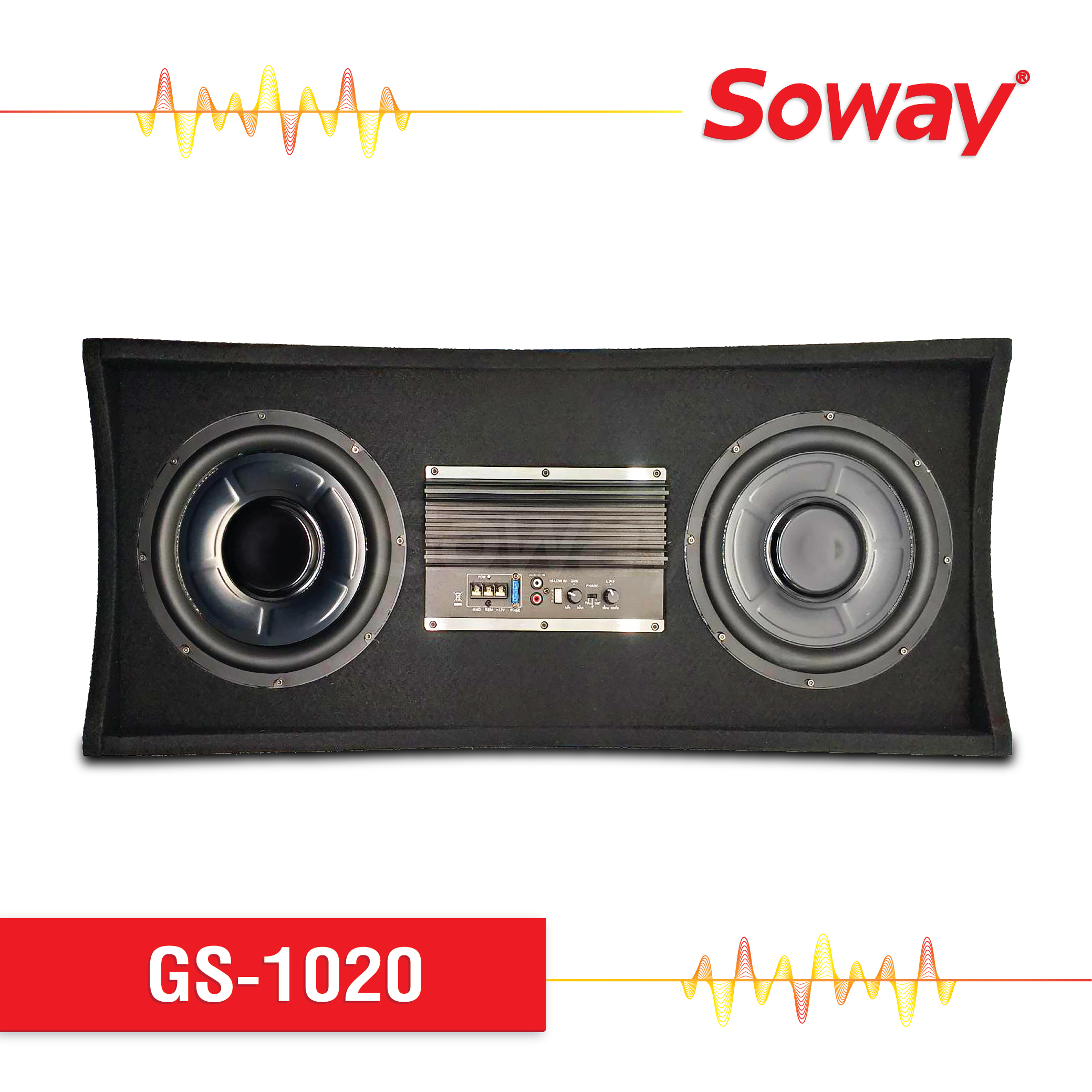 SOWAY SOUND GS-1020 ตู้ซับสำเร็จรูป 10 นิ้ว ตู้ลำโพงซับเบส Subwoofer 10 นิ้ว Sub Box