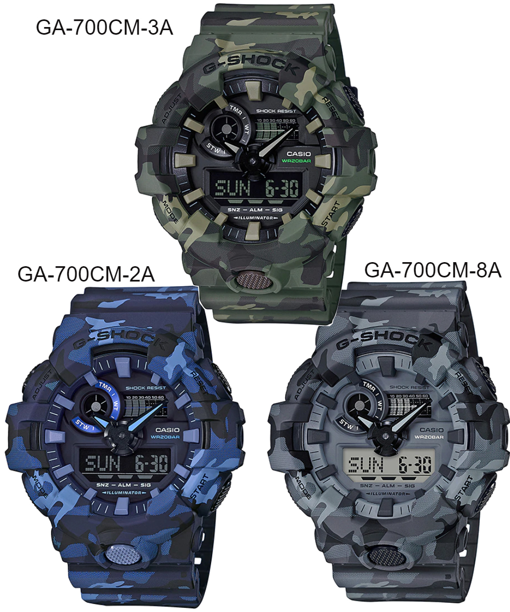 CASIO OHO G-SHOCK ของแท้ประกันCMG GA-700CM Series