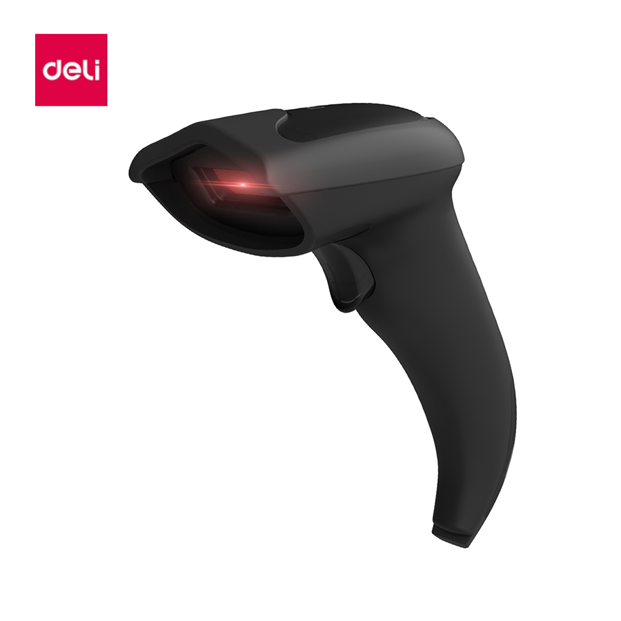 Deli เครื่องสแกนบาร์โค้ด เครื่องอ่านบาร์โค้ด 1D 2D ตัวอ่านบาร์โค้ด แบบไร้สาย มีสาย แบตเตอรี่ 20000 mAh ตอบสนองไว แม่นยำ Barcode Scanner ราคา 1,251 บาท*ส่งฟรี