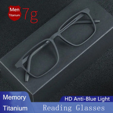 OYKI +100 -+400 Titan dành cho nam giới đọc kính TR90 chống ánh sáng xanh máy tính khung kính anabolic kính