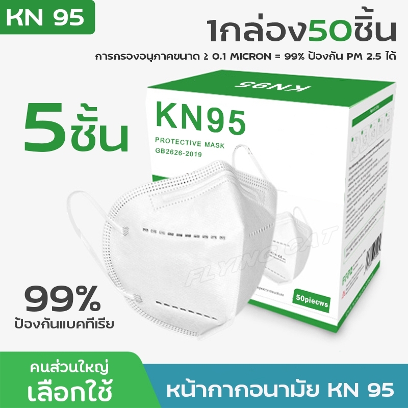 KN95 หน้ากากอนามัยKN95 Mask แมส ผ้าปิดจมูก ป้องกันได้อย่างดี หน้ากาก ...