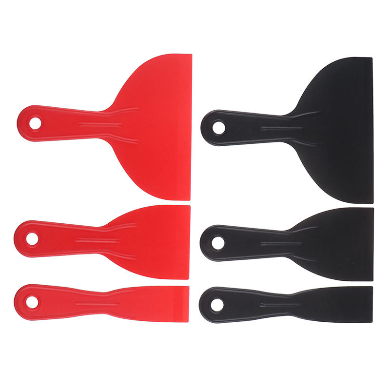 mmico 3Pcs Plastic Putty Knife Set Multifunctional PP Plastic Putty