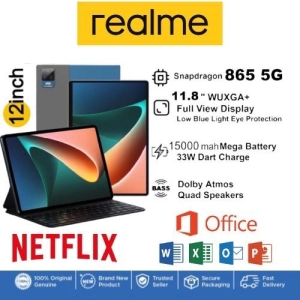 ภาพหน้าปกสินค้า✨2023 NEW realme Tablet✨ PCแท็บเล็ต 12 Inch Android 11 🔥12GB RAM 512GB ROM🔥 สองซิม 4G รองรับซิมการ์ดทุกเครื่อข่าย ที่เกี่ยวข้อง
