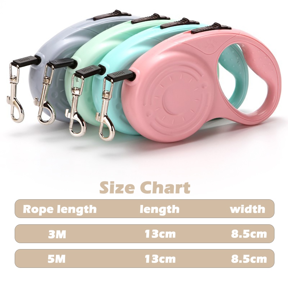 Curated visual reference: Pet Dog Long Retractable Leash Rope Reference: High Quality Fashion 3M 5M Nylon Retractable Dog Leash Rope