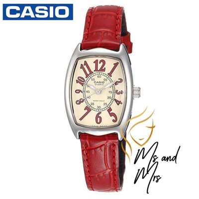 Casio Women's Watch นาฬิกาข้อมือผู้หญิง สายหนัง รุ่น LTP-1208E-9B2DF (สีแดง) Casio Women's Watch นาฬิกาข้อมือผู้หญิง สายหนัง รุ่น LTP-1208E-9B2DF (สีแดง)