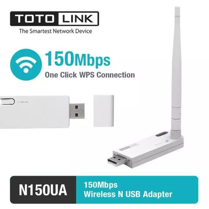 Toto Link ตัวรับสัญญาณ ไวไฟ ยูเอสบี 150mbps Wireless N Usb Adapter รุ่น N150ua White
