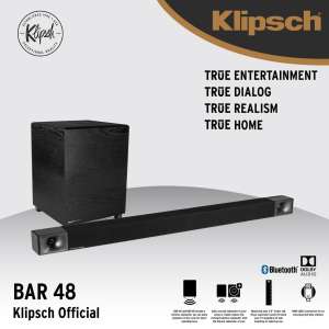 KLIPSCH BAR 48 SOUND BAR + WIRELESS SUBWOOFER
