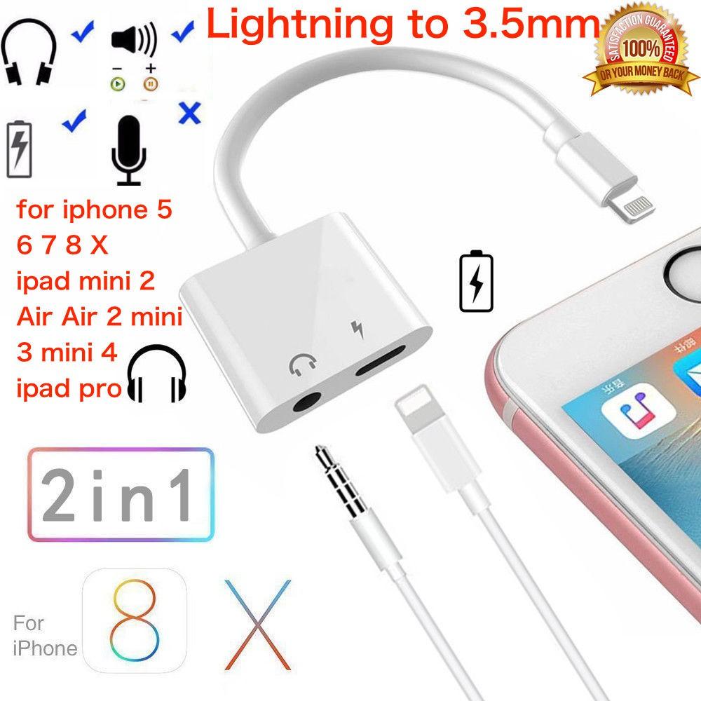 SALE Adapter Lightning To 3.5 Mm Headphone Jack+Charge Adapter #คำค้นหาเพิ่มเติม HDMI Cable MHL WiFi display