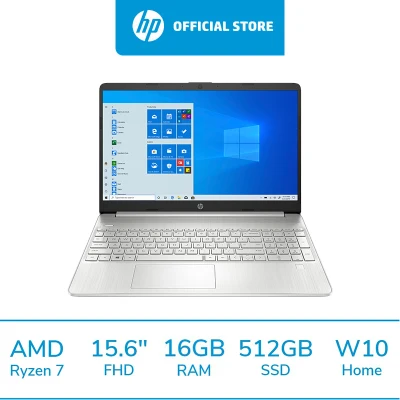 [ผ่อน 0%] HP Laptop 15s-eq2067AU / Ryzen 7-5700U/ Ram 16GB/ SSD 512GB /Win10 home