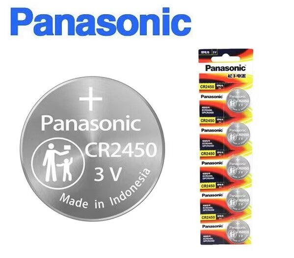 ถ่านกระดุม Panasonic CR2450 3V Lithium Battery ของแท้ (ก้อนละ