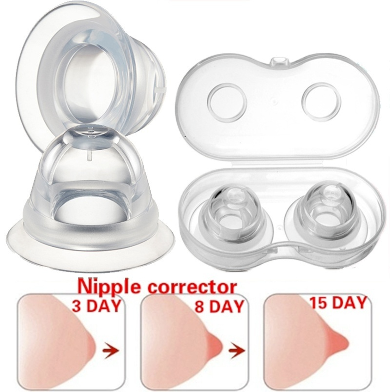 Mềm Silicone núm vú Corrector núm vú suckers hút núm vú Aspirator puller phẳng ngược rút lại núm vú điều trị khắc phục