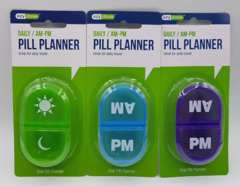 ภาพสินค้าDaily AM/PM Pill Planner ตลับใส่ยา 2ช่อง เช้า-เย็น 1ชิ้น (คละสี) จากร้าน pmn healthcare บน Lazada ภาพที่ 1