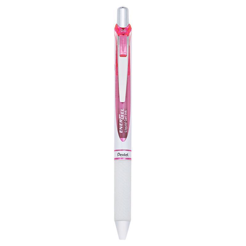 Electro48 เพนเทล ปากกาหมึกเจล รุ่น Energel BLN75PW-B ขนาด 0.5 มม. ด้ามสีมุก หมึกเจลสีแดง