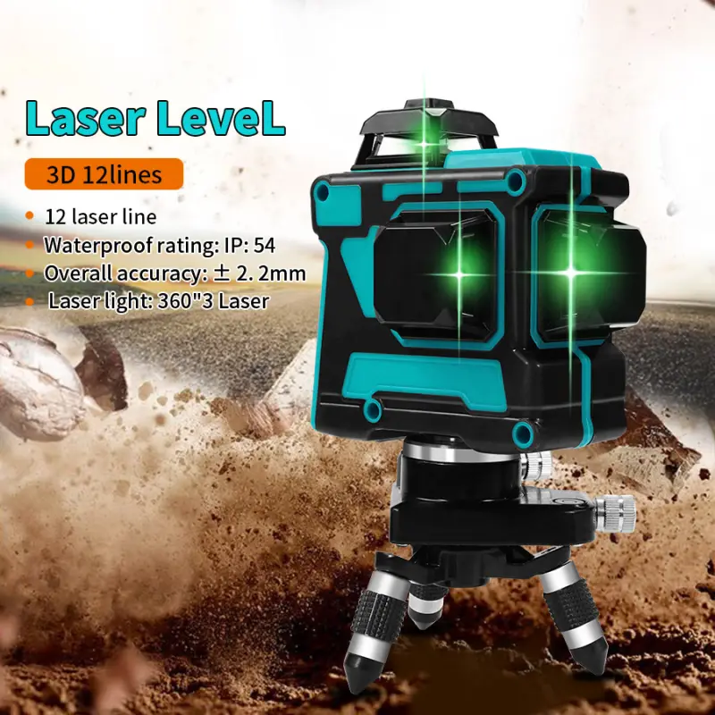 ภาพสินค้า2/5/12 Lines Green เลเซอร์ระดับ Laser Level แถม แว่นตา + กล่อง เครื่องวัดระดับเลเซอร์ เลเซอร์ 3 มิติ 12 แกน ระดับน้ำเลเซอร์ 360 องศา จากร้าน YOUNG STYLE บน Lazada ภาพที่ 6