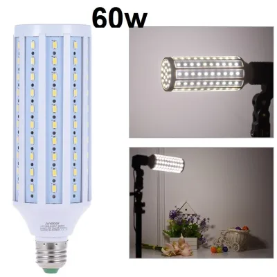 E27 60W 5500K Photography Studio LED Video Light Daylight Corn Lamp Bulb