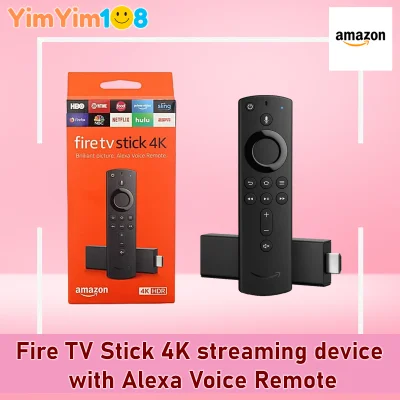 Amazon Fire TV Stick 4K Streaming Device with Alexa Voice Remote - Authentic & 1 Year Warranty รับประกันสินค้า 1 ปี [ มีหน้าร้านจริง ส่งเร็วส่งด่วน ]