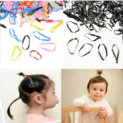 DOYOURS 400pcs Beauty Women Girl Braids Ponytail Holder Plaits Rubber Hair Band Hair Rope Tie