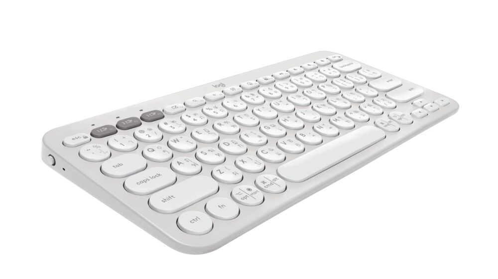 Ip7 Key LOGITECH PEBBLE KEYS 2 K380S TONAL WHITE THAI APANZ-122 (IP7-001191 ...
