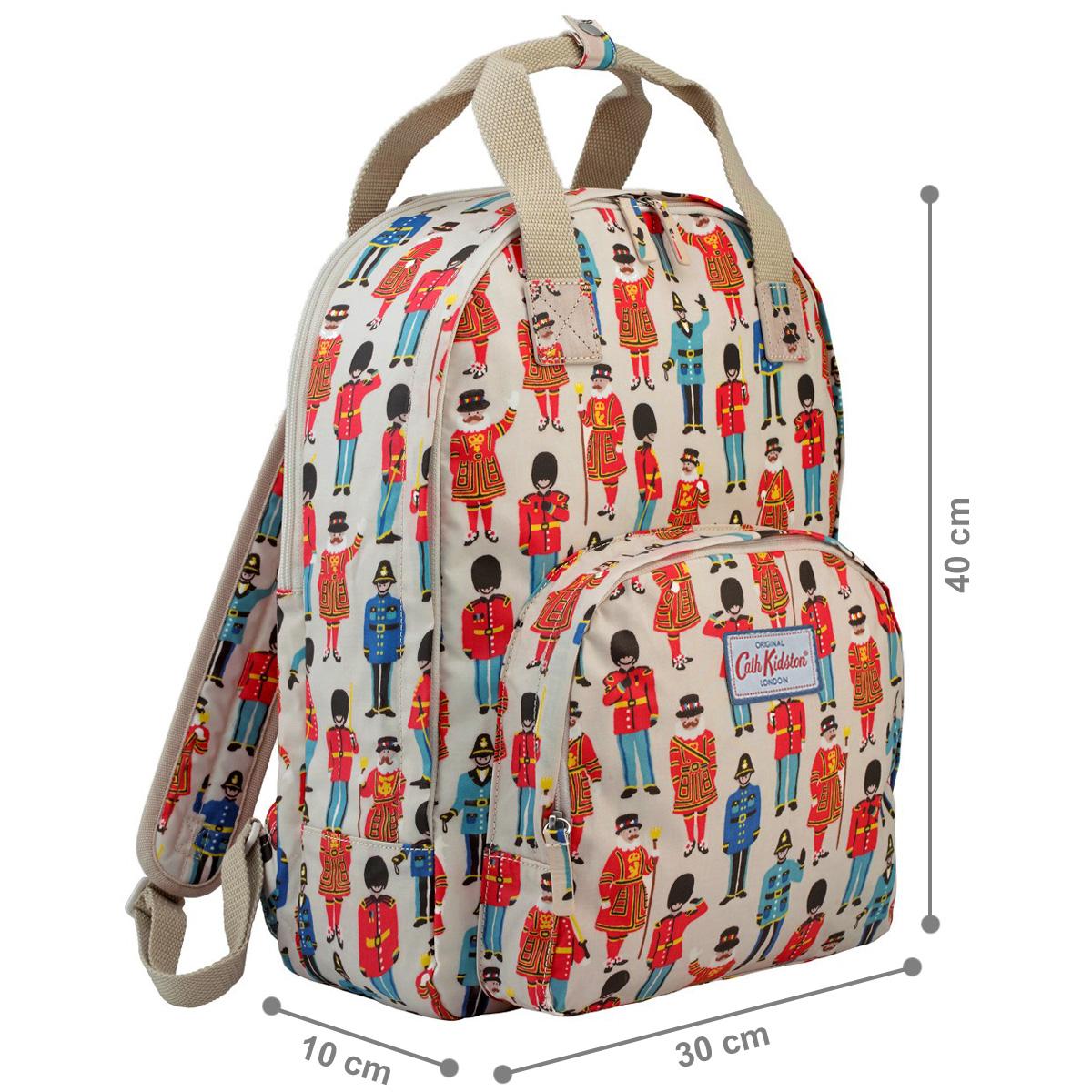Cath Kidston Multi Pocket Backpack กระเป๋าเป้สะพายหลังผ้าน้ำมัน