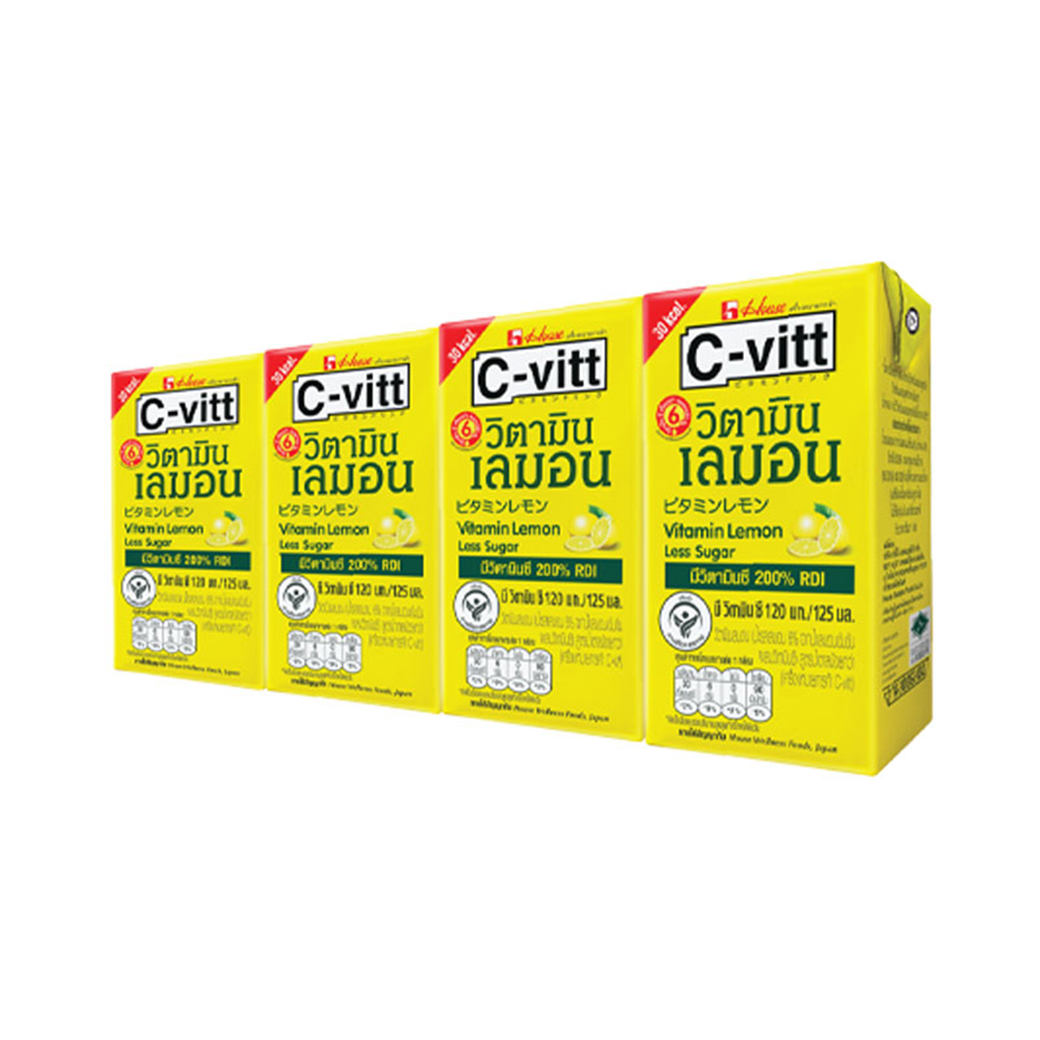 ซีวิทวิตามิน เลมอน C-vitt mini แบบกล่อง ซีวิท 125มล.แพค 4