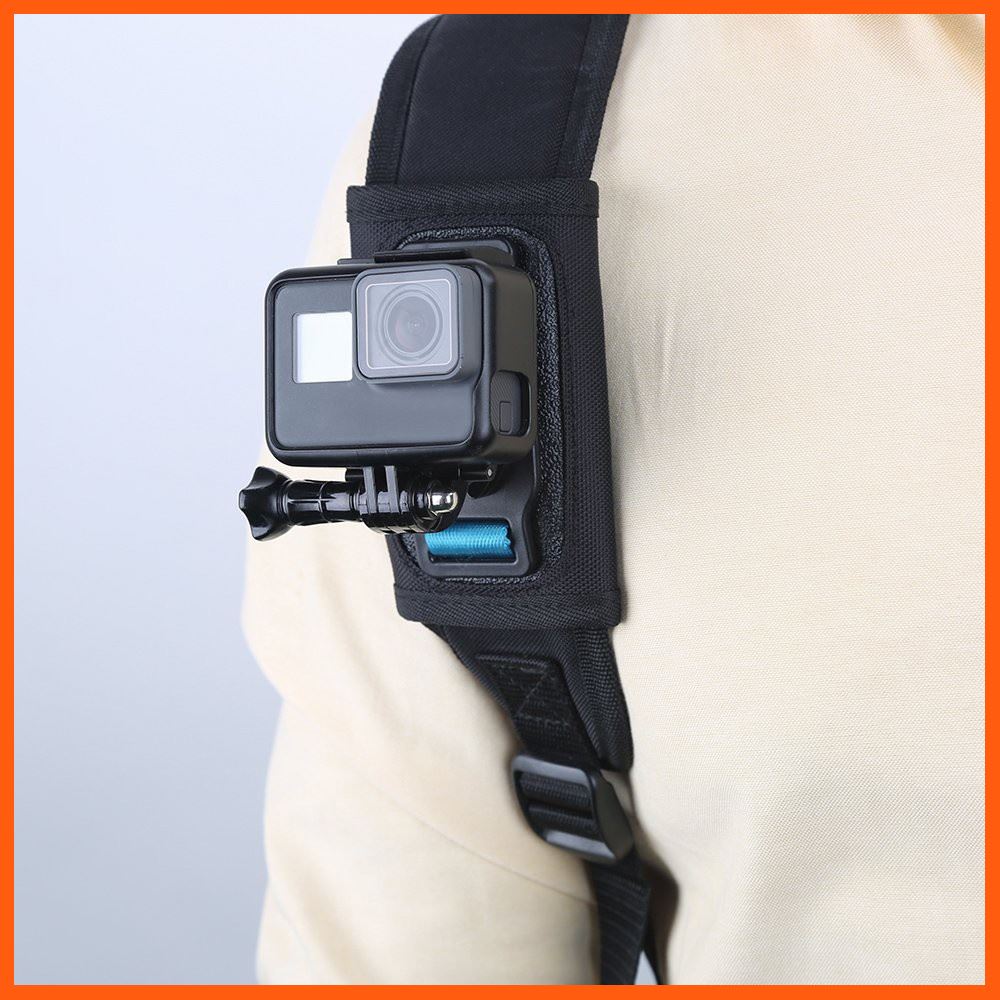 SALE Telesin Quick Release Shoulder Strap Backpack Mount + J-Hookรัดกระเป๋า อุปกรณ์เสริม กล้องไฟและอุปกรณ์สตูดิโอ กล้องวงจรปิด