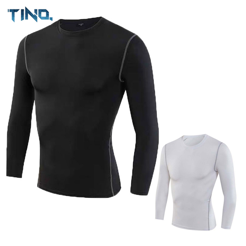 TINO.เสื้อออกกำลังกายแขนยาว เสื้อรัดกล้ามเนื้อ Long-Sleeved Quick-Drying Compression เสื้อยืดแขนยาว [สินค้าพร้อมส่ง / กทม]