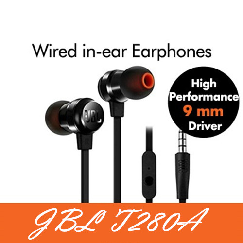 T280A หูฟังชนิดใส่ในหูJBL 3.5mm Headset พร้อมไมโครโฟน Earbuds C150SI C100SI T110 C200SI T150ไดนามิกสำหรับ IOS/Android กีฬาชุดหูฟังสำหรับ OPPO VIVO Samsung huawei