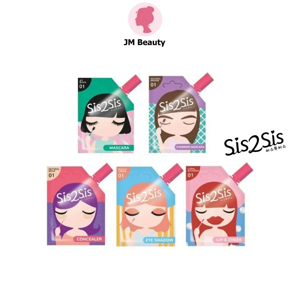 ✼✢№  (แท้) Sis2Sis Lip - Cheek Creamy TInt Eyeshadow Mascara Eyeliner 2ml ซิสทูซิส ลิป อายแชโดว์ มาสคาร่า อายไลเนอร์