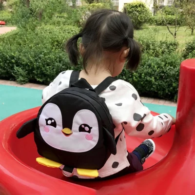 【HOT SALE】Cute Cartoon Penguin Baby Safety Harness Backpack Toddler Anti-lost Bag Children Schoolbag