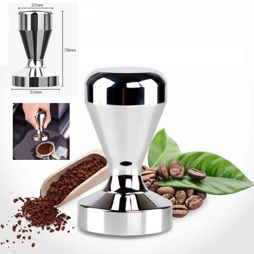 【ราคาพิเศษ】 เครื่องมือกดกาแฟ เครื่องอัดกาแฟ ขนาด 51มม/58มม Tamper Stainless Steel Espresso Tamper Press Tool
