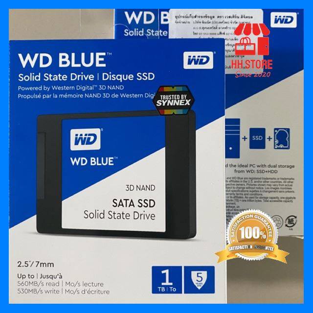 คุณภาพดี SSD ของใหม่ 1TB WD Western D ital Blue SATA ประกัน Synnex 5 ปี cool สุดๆ