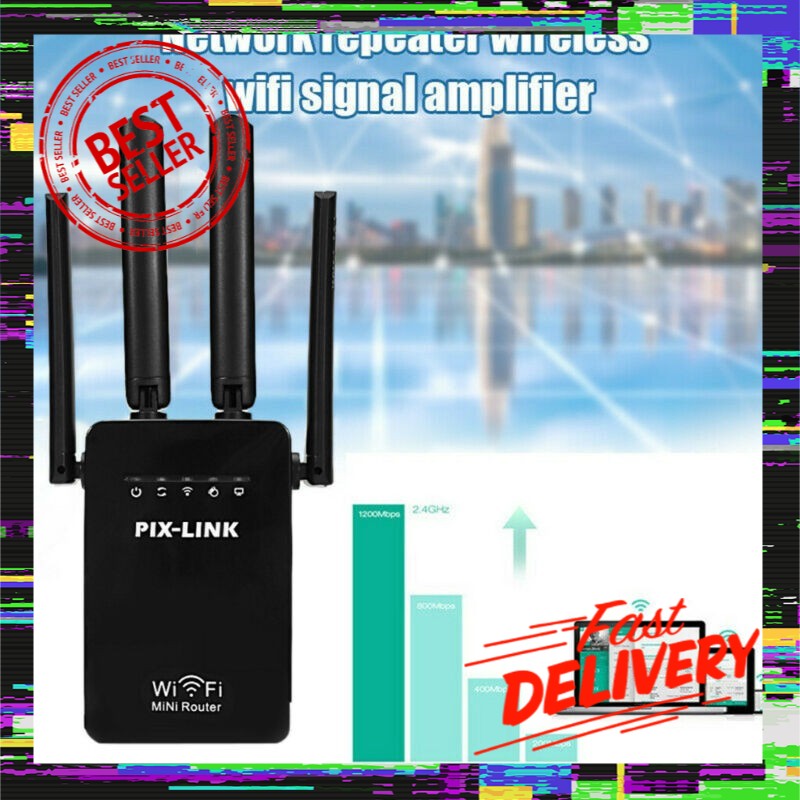 สัญญาณแรง ไปต่อไม่รอเเล้วนะ Wifi Repeater Pixlink Lv-Wr09 300m Bps Wireless Wifi Router ตัวกระจายสัญญาณไวไฟ Mini Carry Wifi 5.0. 