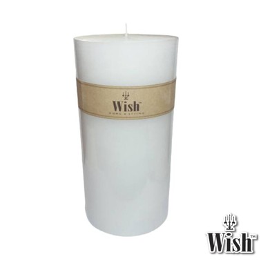Hot Sale  ค่าจัดส่ง  Pillar Candle เทียนแท่งสีขาว ไร้กลิ่น ไร้ควัน ขนาด กว้าง 4 นิ้ว x สูง 8 นิ้ว (1 ต้น ราคา 550 ) ราคาถูก เทียนหอม เทียนหอมคริสมาส