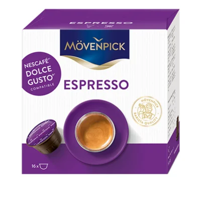 Espresso Coffee Dolce Gusto Movenpick Capsules for Nescafe Dolce Gusto Machines 16 Capsules