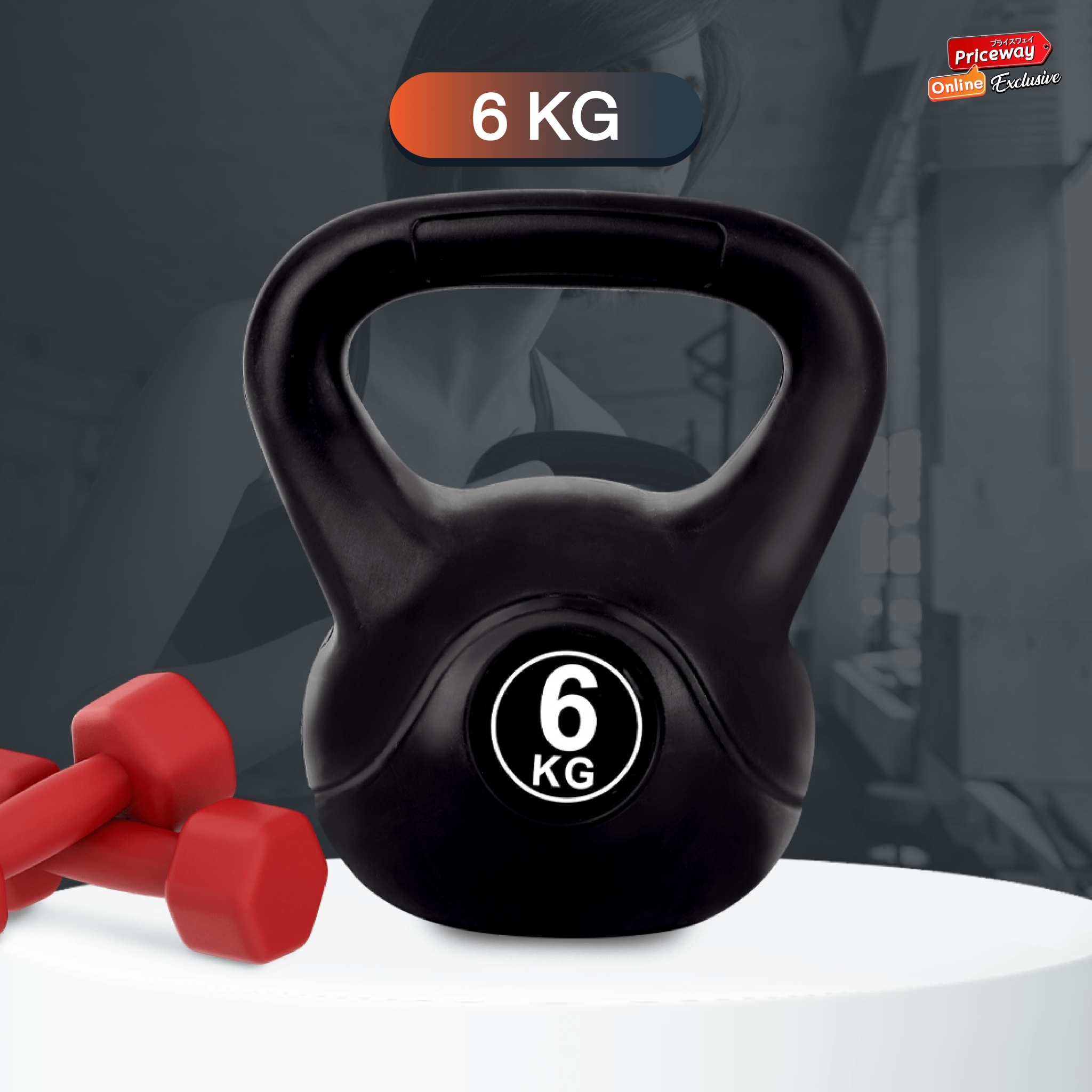 Kettlebell Dumbbell เคตเทิลเบล ดัมเบล 28 kg ดัมเบลหูหิ้ว ลูกยกน้ำหนัก