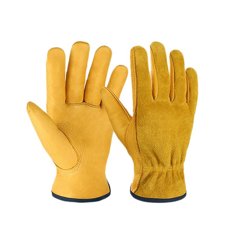 Ladies Leather Gardening Gloves Mechanic Builder Thorn Proof Garden work gloves 