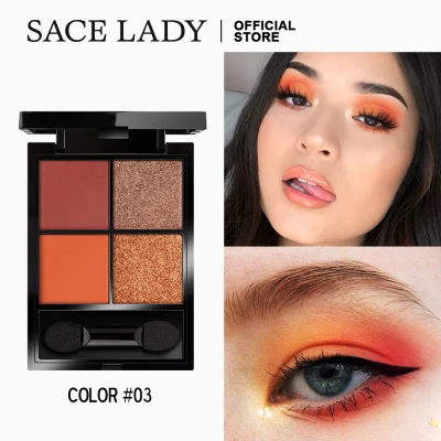 SACE LADY Eyeshadow Palette Makeup Shimmer Color Quad Eye Shadow Matte Make Up Cosmetic